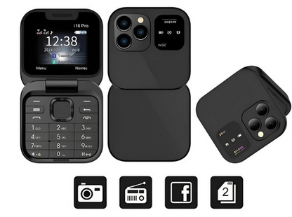 Slim Dual SIM Flip Cell Phone