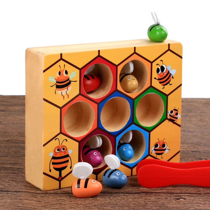 Natural Bee Hive Educational Toy - Luxicro