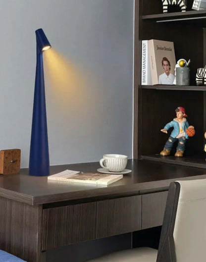 Sleek Circular Cordless Table Lamp