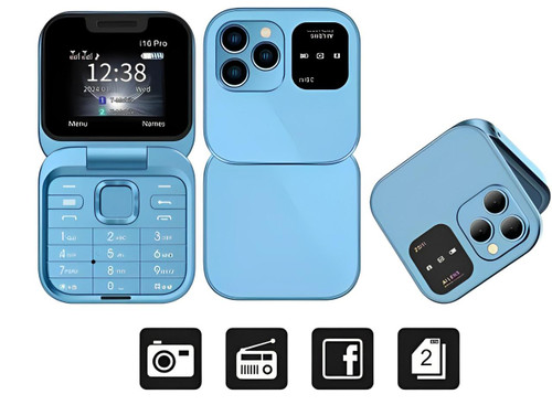 Slim Dual SIM Flip Cell Phone