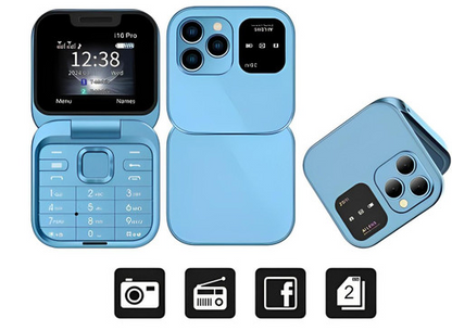 Slim Dual SIM Flip Cell Phone