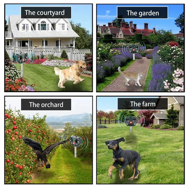 Solar Powered Garden Pest Repeller