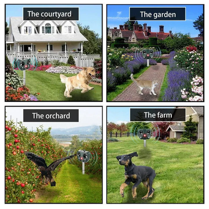 Solar Powered Garden Pest Repeller
