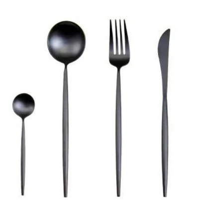 Luxury 24 Piece Gold Tone Silverware Set - Luxicro