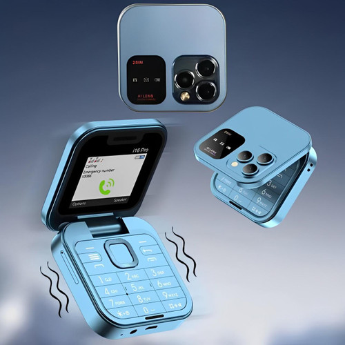 Slim Dual SIM Flip Cell Phone