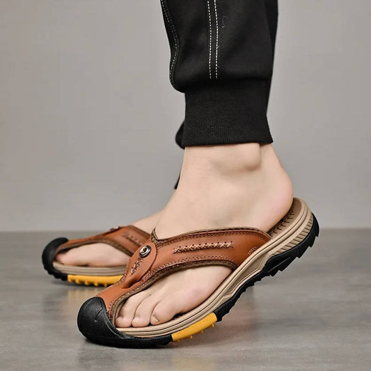 Breathable Quick Dry Mens Beach Flip Flops - Luxicro