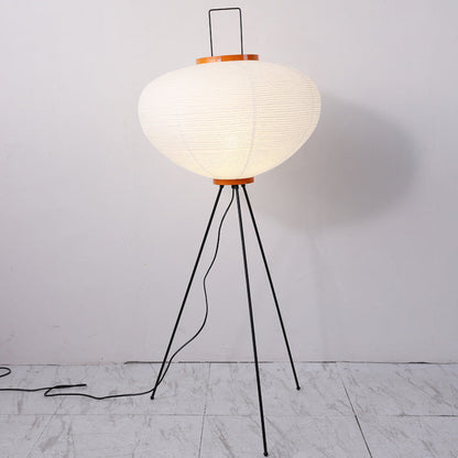 Stylish Tripod Lamp with Soft Shade Glow