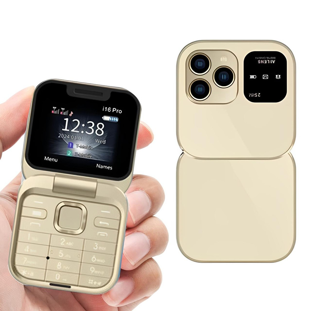 Slim Dual SIM Flip Cell Phone
