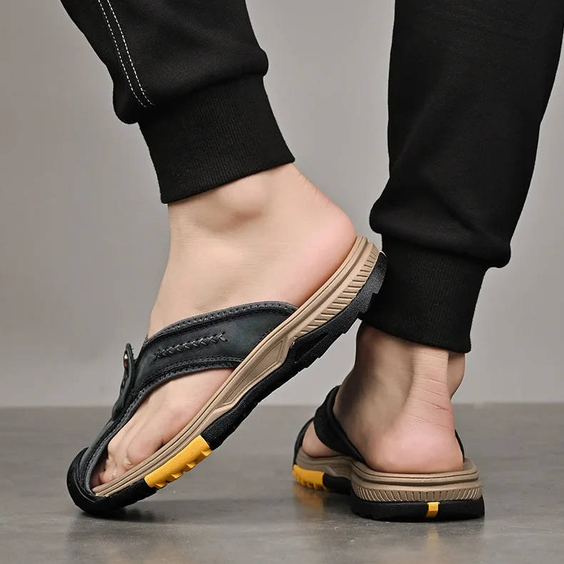 Breathable Quick Dry Mens Beach Flip Flops