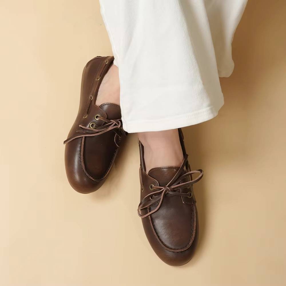 Authentic Soft Leather Moccasin Shoes - Luxicro