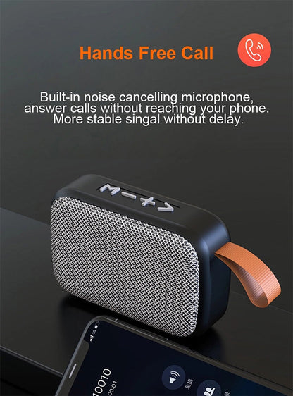 Compact Wireless Bluetooth Speaker with Clear Stereo Sound