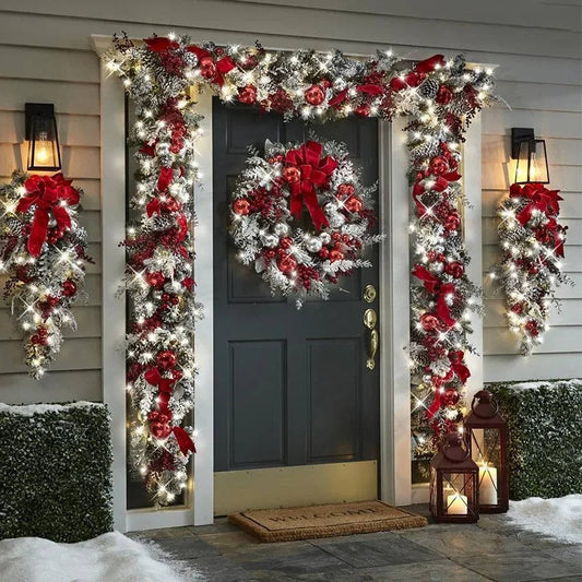 Complete Festive Holiday Door Decor Kit - Luxicro