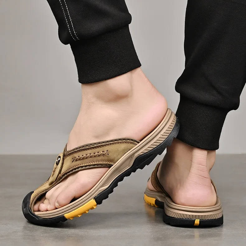 Breathable Quick Dry Mens Beach Flip Flops