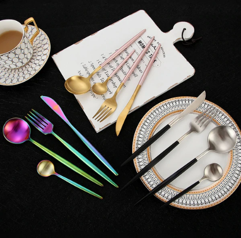 Stainless Steel 24-Piece Silverware Dinner Set
