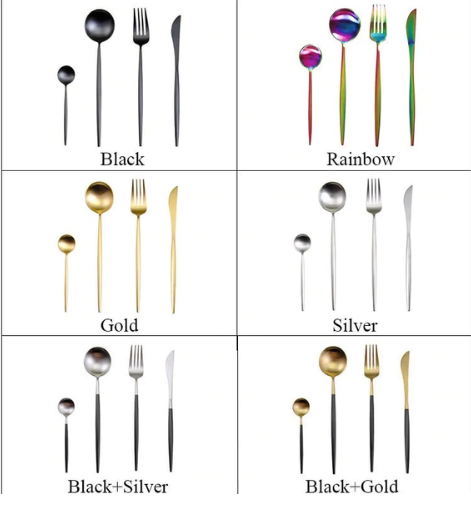 Elegant 24-Piece Silverware Cutlery Set