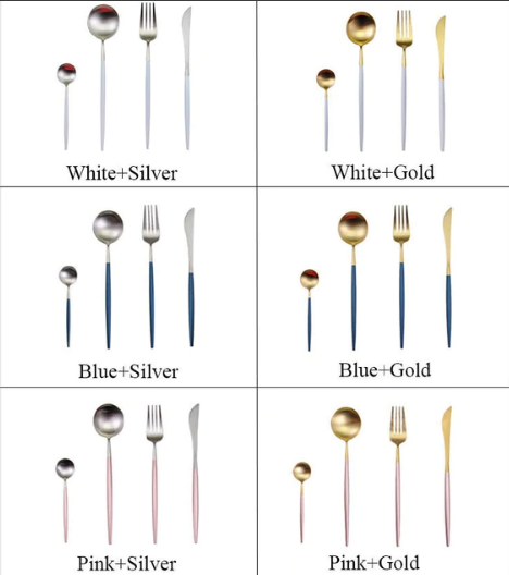 Stainless Steel 24-Piece Silverware Dinner Set