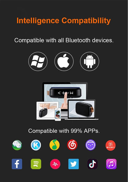 Compact Wireless Bluetooth Speaker with Clear Stereo Sound