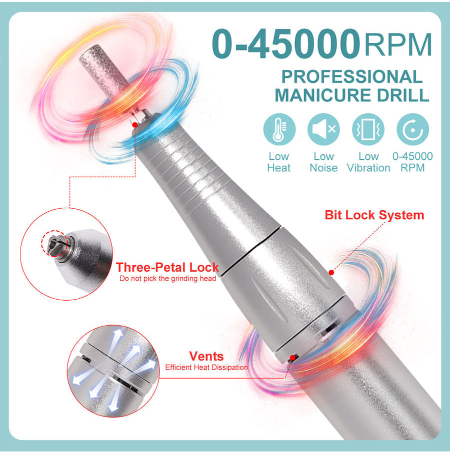 Portable Cordless Nail Drill Set