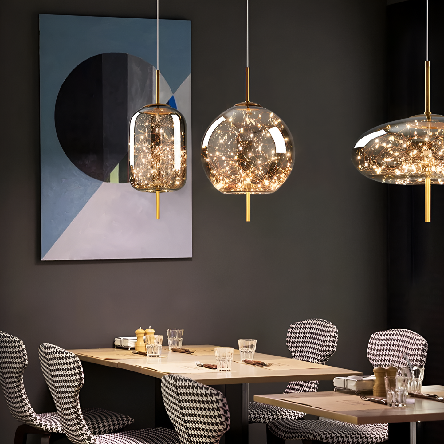 Beautiful Pendant Glass Lighting Fixture