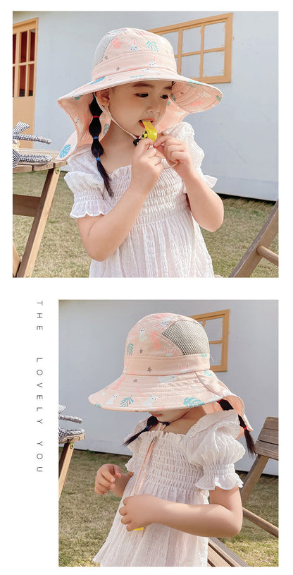 Children's UPF Summer Sun Cap with Adjustable Chin Strap