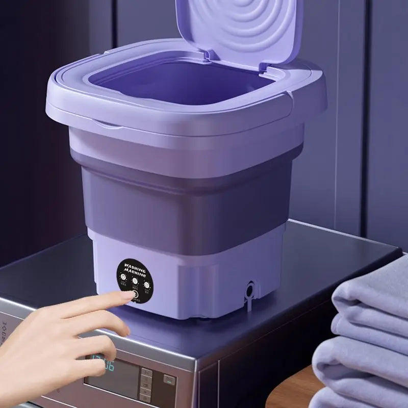 Compact Travel Washing Machine with Spinner - Luxicro
