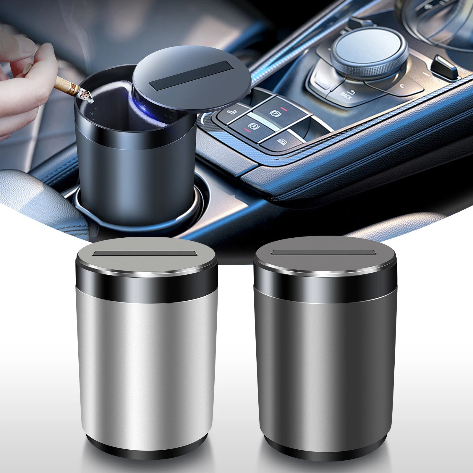 Practical Auto Ash Tray - Luxicro