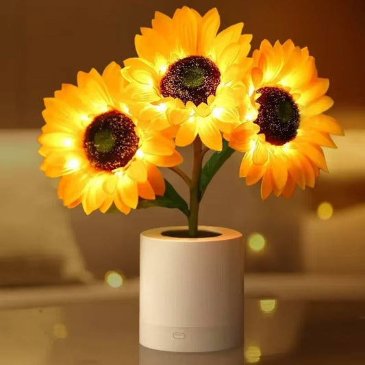 Bright Floral Table Lamp - Luxicro