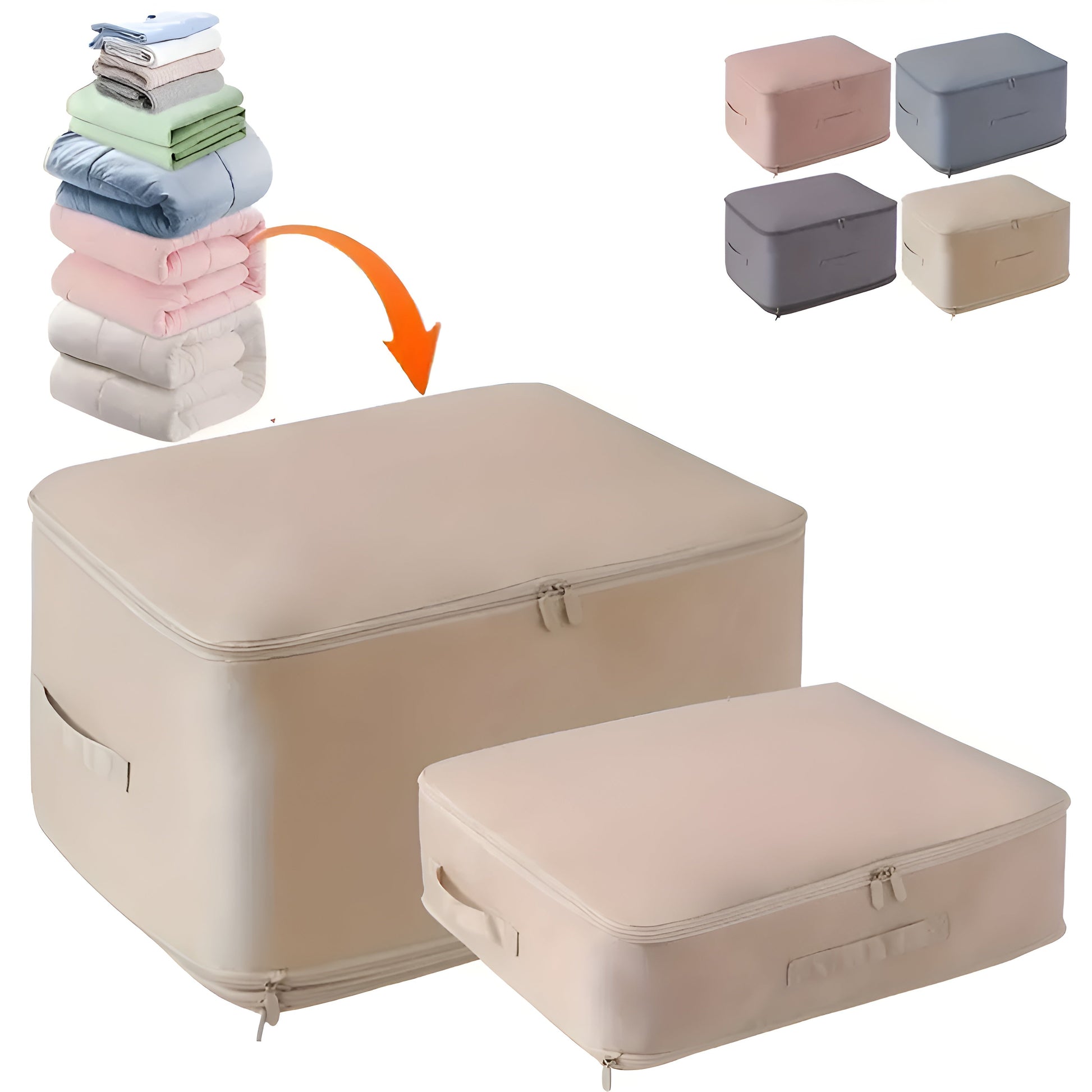 Compact Storage Bags Clothing & Bedding Organizer Set - Luxicro