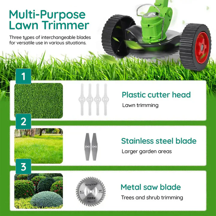 Easy to Use Battery Powered Grass Trimmer