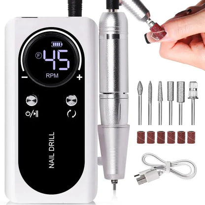 Portable Cordless Nail Drill Set - Luxicro
