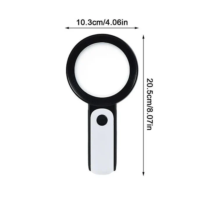 Easy Grip 3x Magnifying Glass for Reading