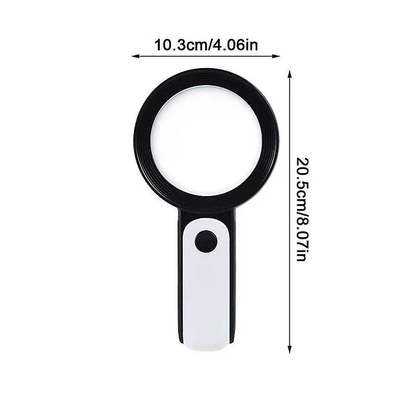 Easy Grip 3x Magnifying Glass for Reading