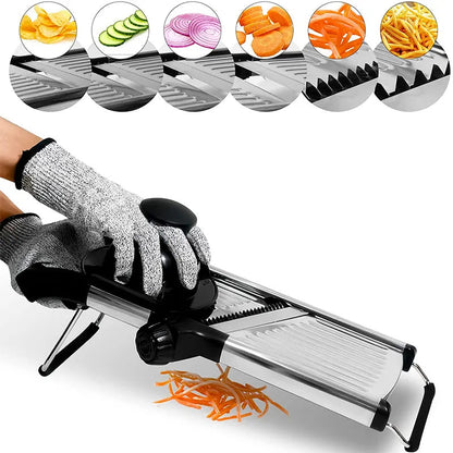 Premium Adjustable Metal Food Slicer