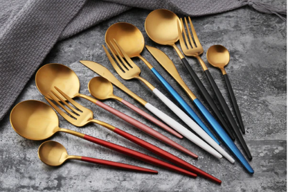 Elegant 24-Piece Silverware Cutlery Set
