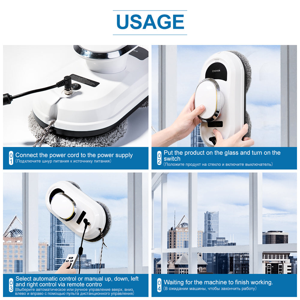 Automatic Wi-Fi Window Cleaning Robot