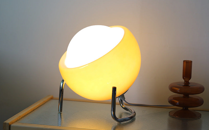 Vintage Glass Desk Lamp - Warm Nordic Nightlight