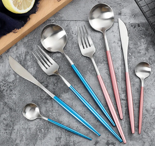 Stainless Steel 24-Piece Silverware Dinner Set