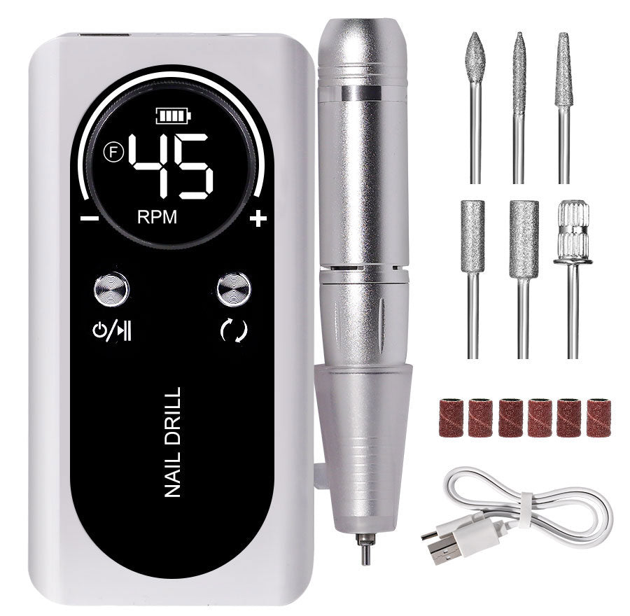 Portable Cordless Nail Drill Set
