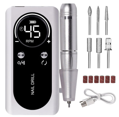 Portable Cordless Nail Drill Set