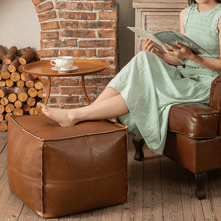 Stylish Storage Footrest Stool