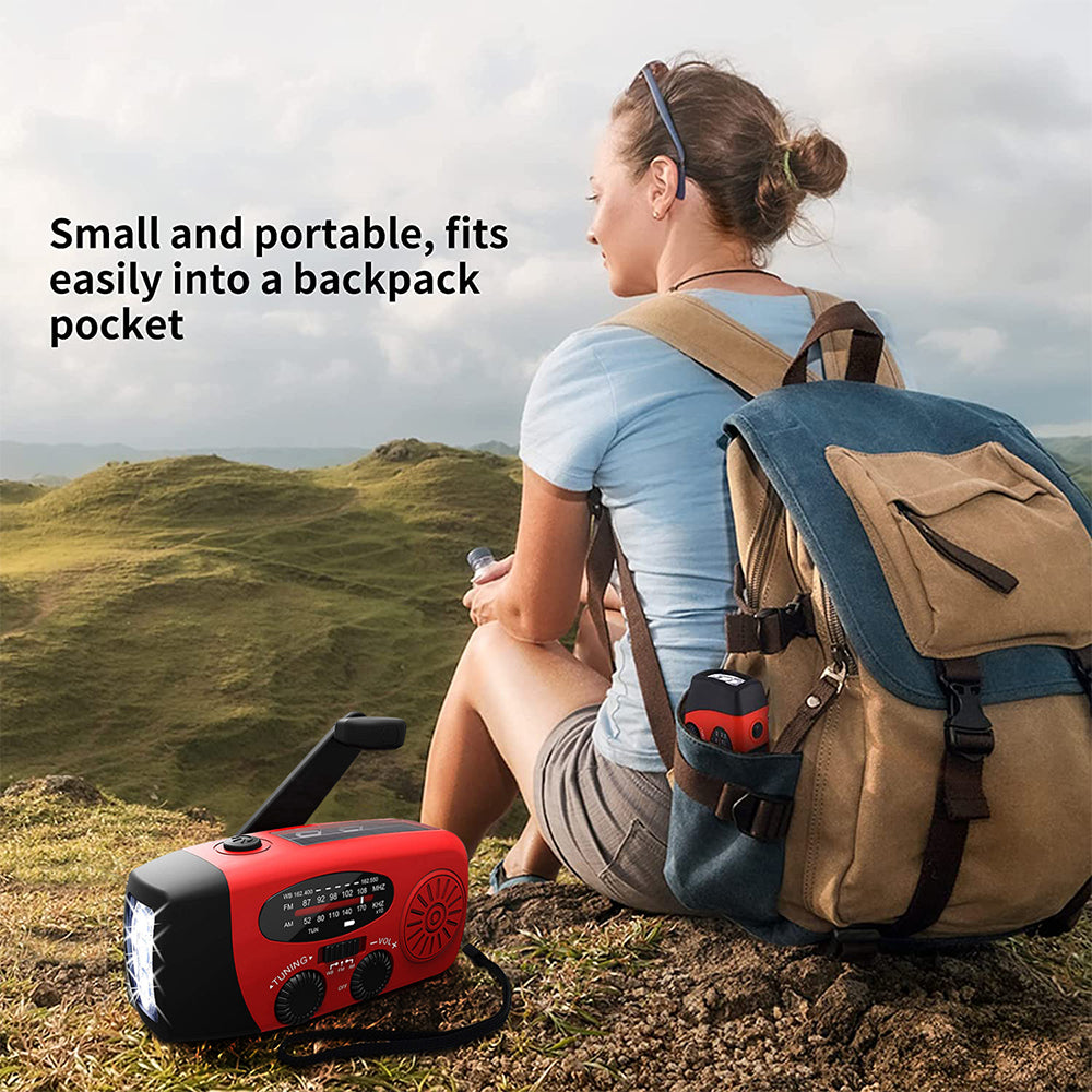 Compact Multi-Function LED Radio Power Charger