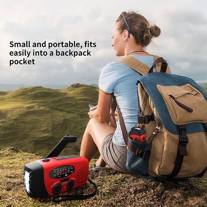 Compact Multi-Function LED Radio Power Charger