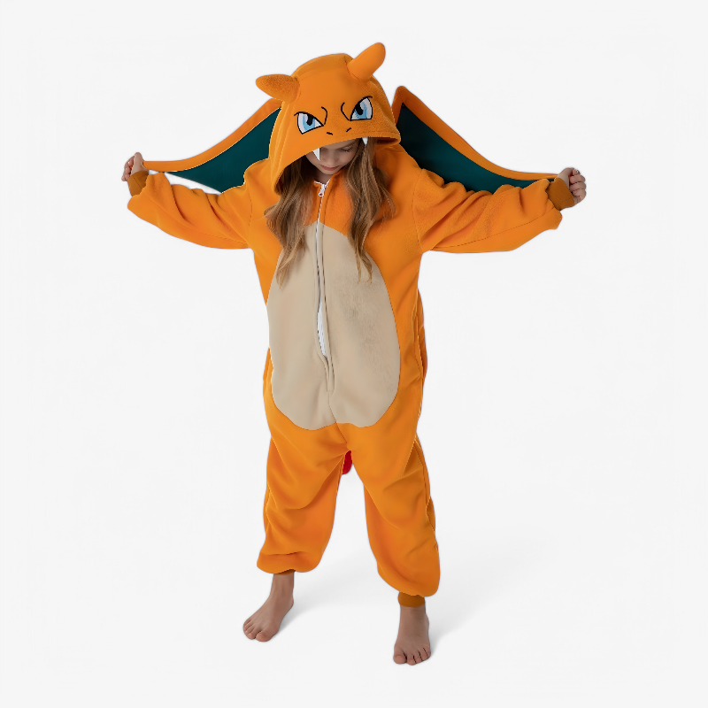 Fun Kids Dragon Costume Onesie - Luxicro