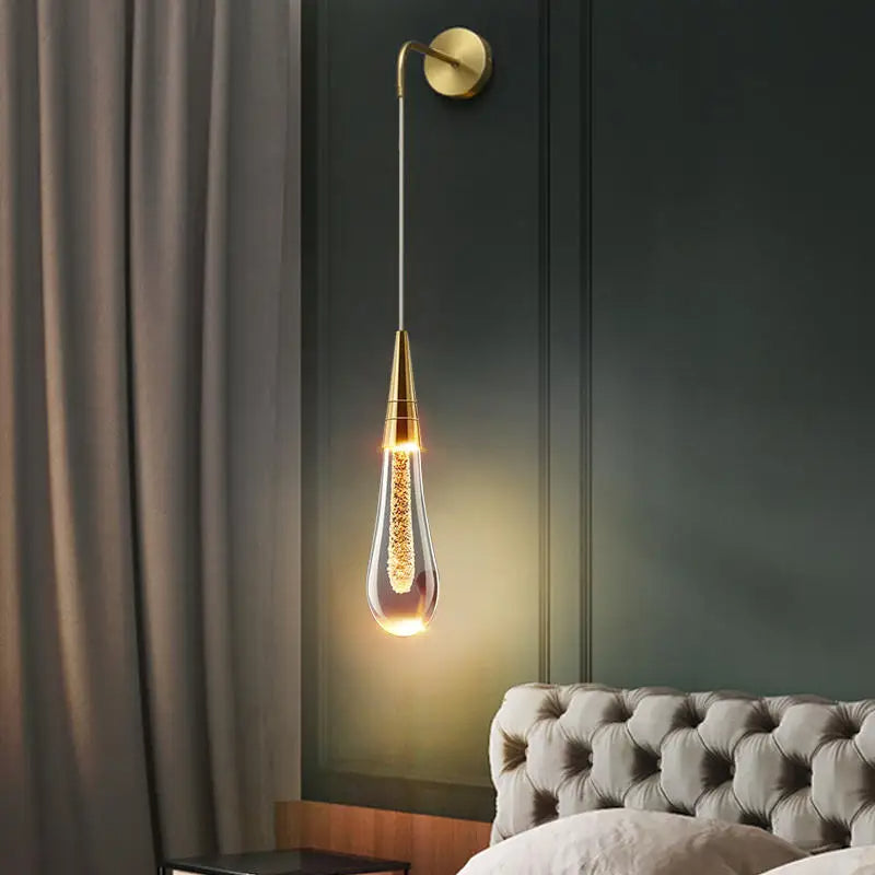 Circular Clear Hanging Wall Lamp - Luxicro