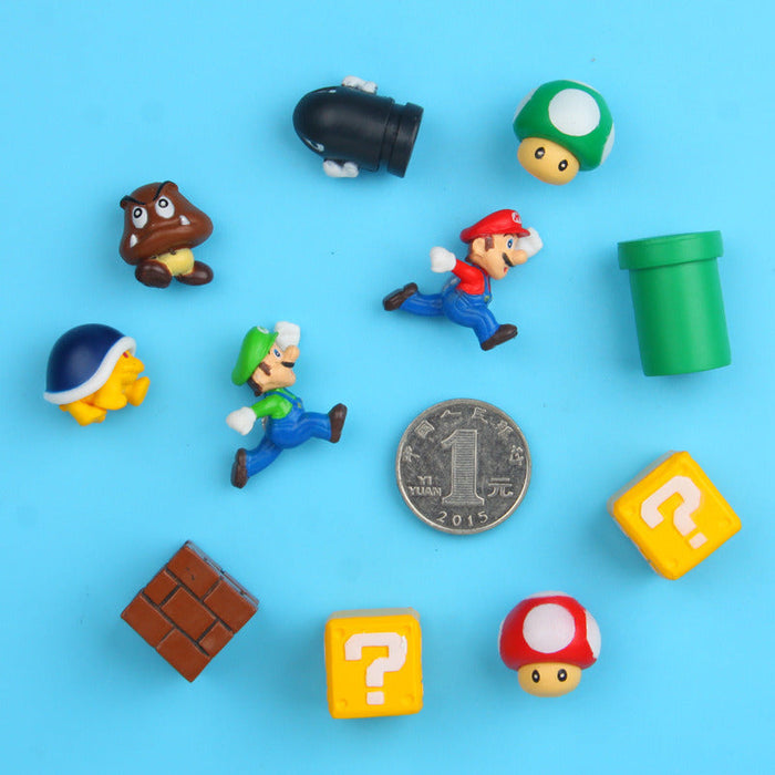 Colorful Mario Refrigerator Magnets for Gaming Fans