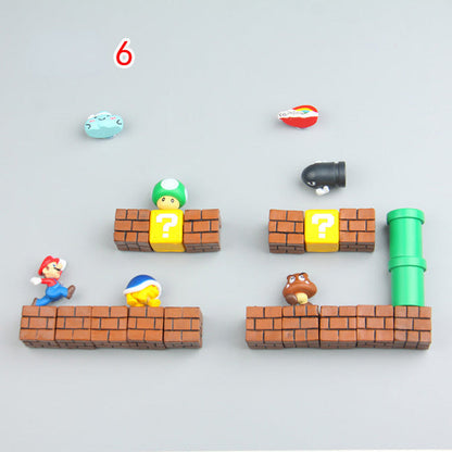 Colorful Mario Refrigerator Magnets for Gaming Fans