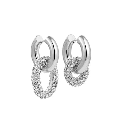 Chic Double Hoop Hug Earrings