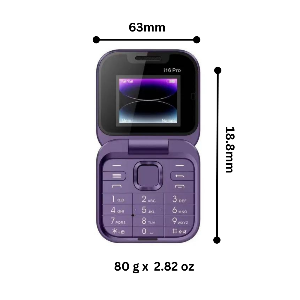 Slim 2 in 1 Flip Mobile Phone