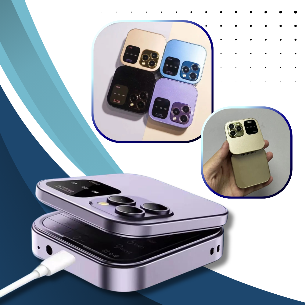 Slim 2 in 1 Flip Mobile Phone