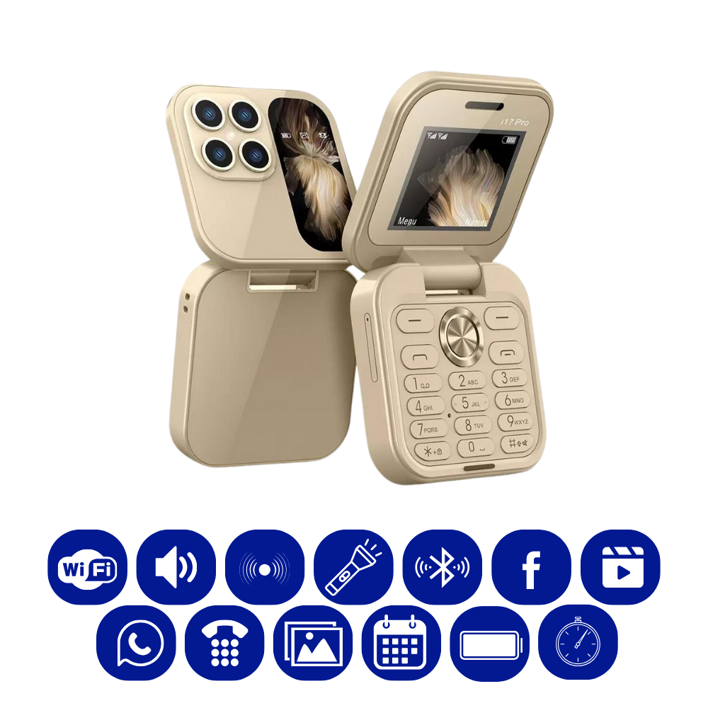 Slim 2 in 1 Flip Mobile Phone